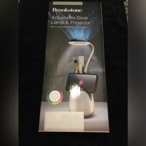 Brand New Brookstone Adjustable Desk Lamp & Projector